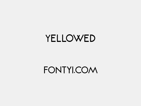 Yellowed