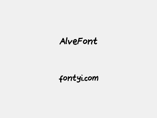 AlveFont