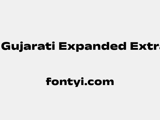 Anek Gujarati Expanded ExtraBold