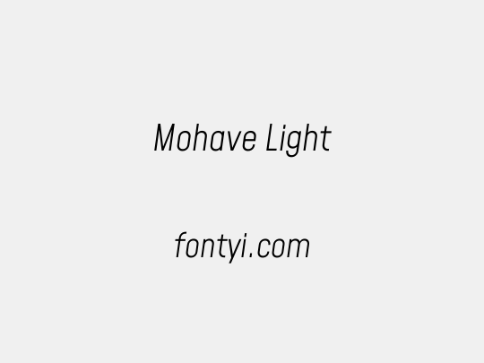 Mohave Light