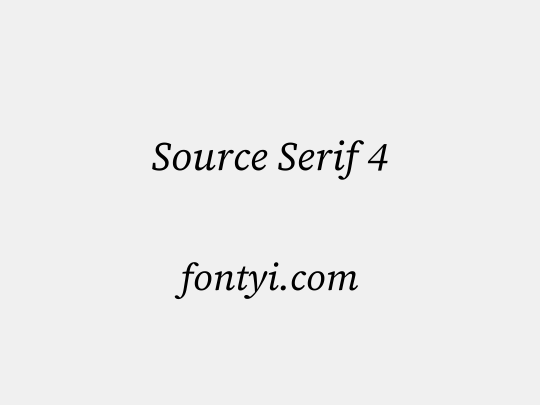Source Serif 4