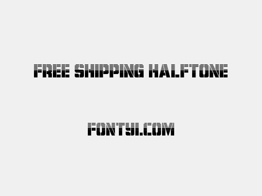Free Shipping Halftone