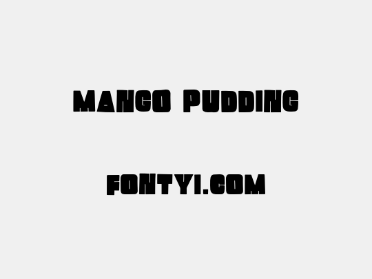 Mango Pudding