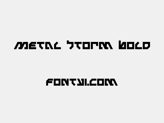 Metal Storm Bold