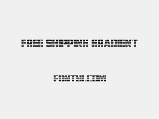 Free Shipping Gradient