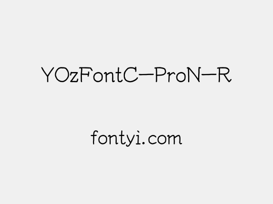 YOzFontC-ProN-R