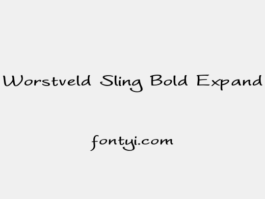 Worstveld Sling Bold Expand