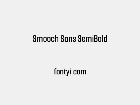 Smooch Sans SemiBold