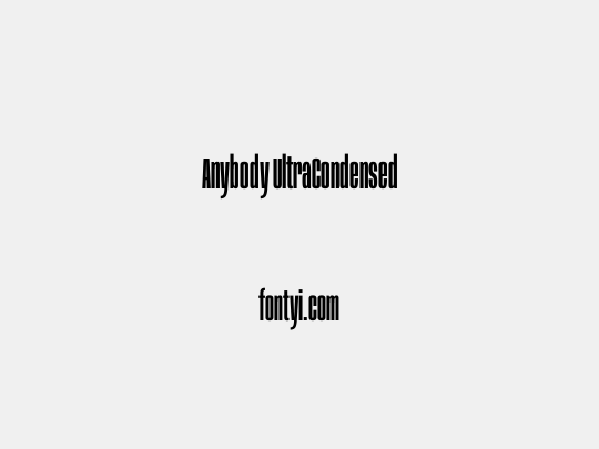 Anybody UltraCondensed