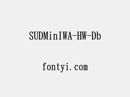SUDMinIWA-HW-Db