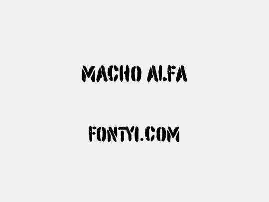 Macho Alfa