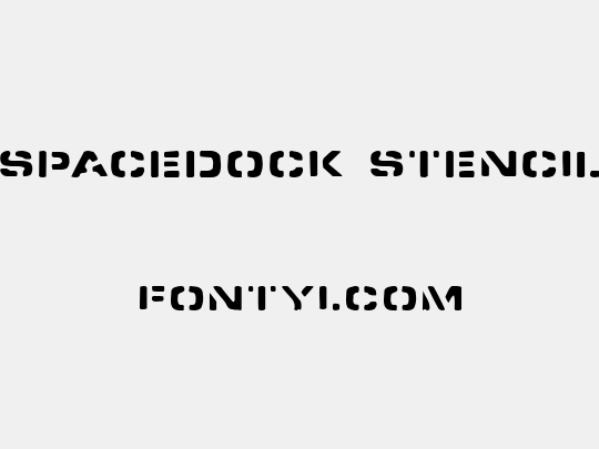 Spacedock Stencil