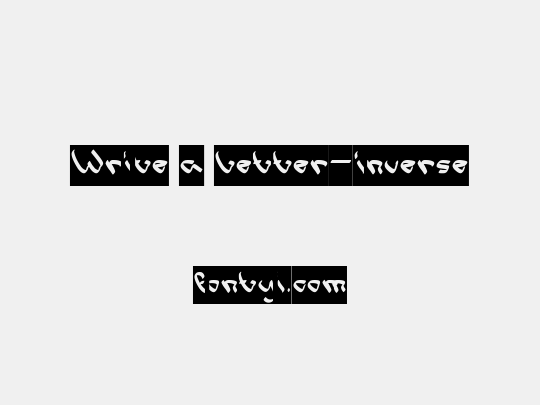 Write a Letter-inverse