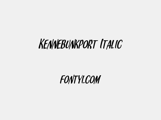 Kennebunkport Italic