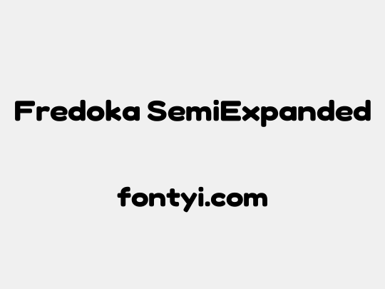 Fredoka SemiExpanded