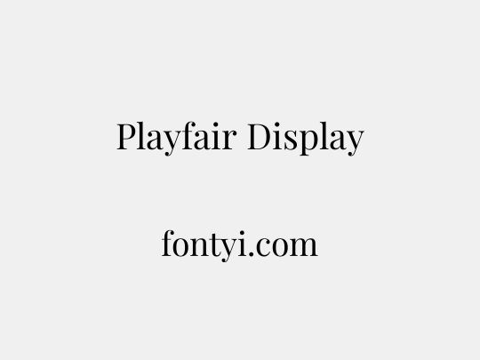 Playfair Display
