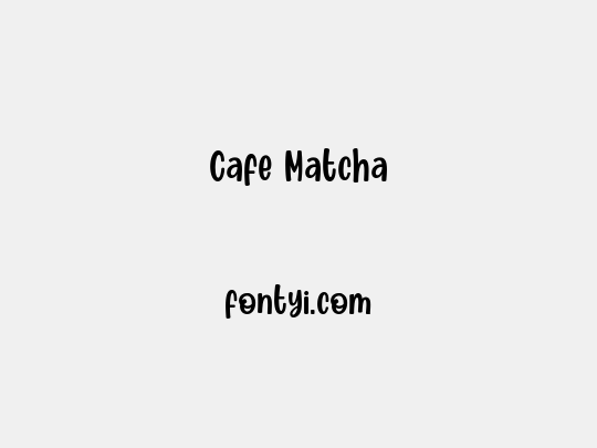 Cafe Matcha
