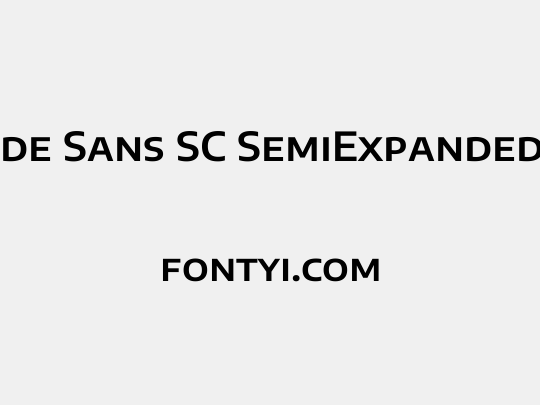 Encode Sans SC SemiExpanded SemiBold