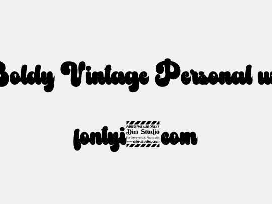 Boldy Vintage Personal use