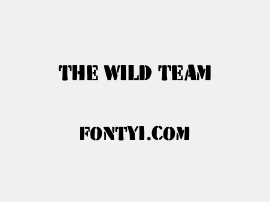 The Wild Team