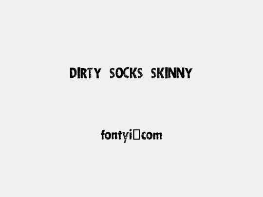 DIRTY SOCKS SKINNY