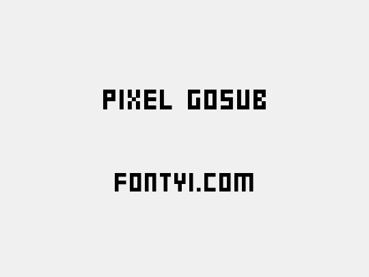 Pixel Gosub