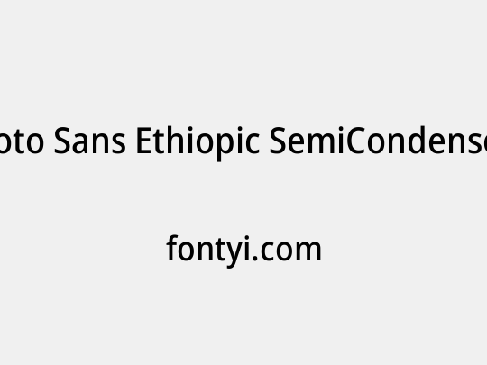 Noto Sans Ethiopic SemiCondensed Medium