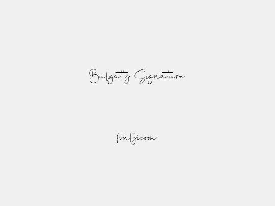 Bulgatty Signature