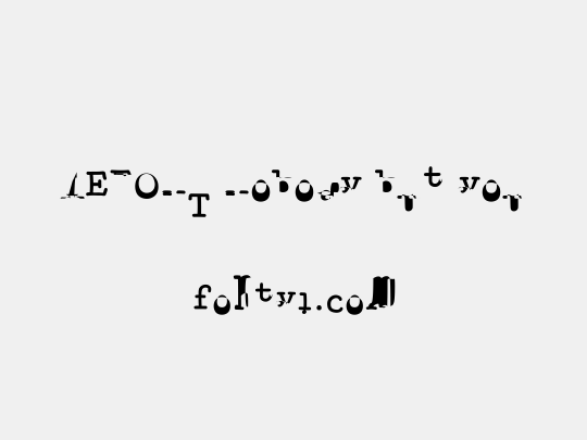 YEFONT Nobody but you