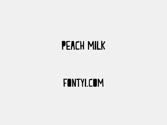Peach Milk