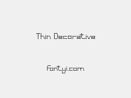 Thin Decorative
