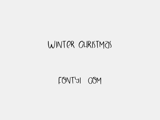 Winter Christmas