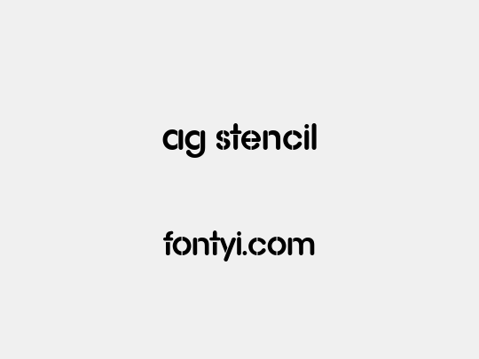 AG Stencil