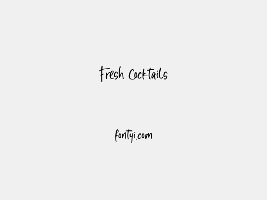 Fresh Cocktails