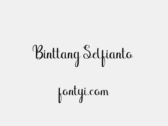 Binttang Selfianto