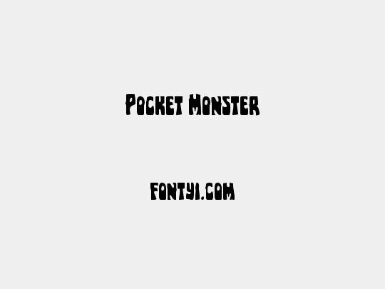 Pocket Monster