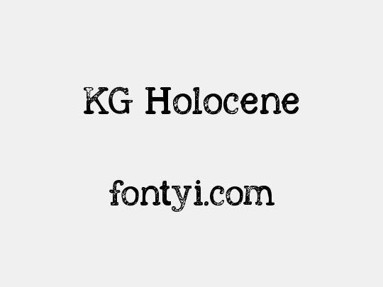 KG Holocene