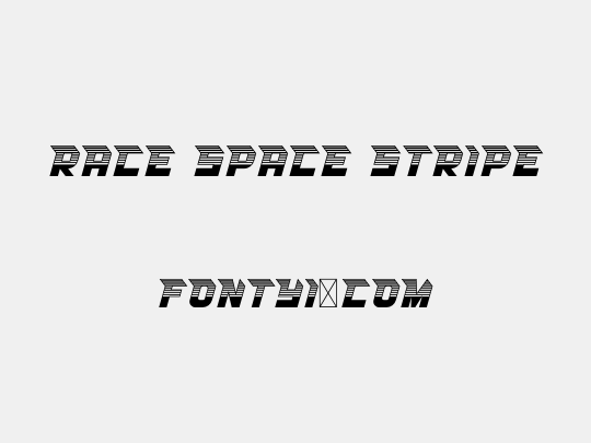 RACE SPACE STRIPE
