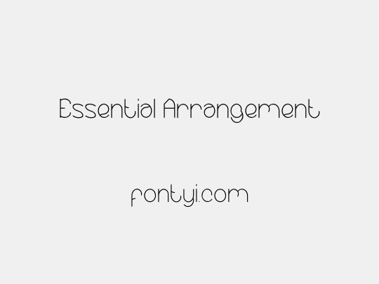 Essential Arrangement