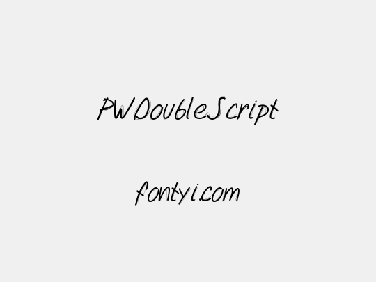 PWDoubleScript