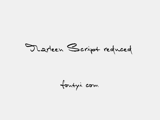 Marleen Script reduced