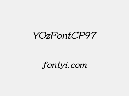 YOzFontCP97
