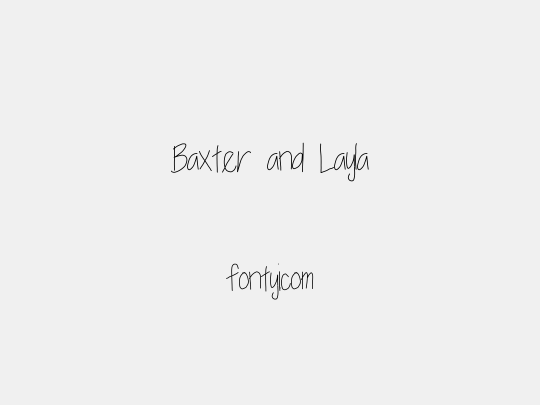 Baxter and Layla