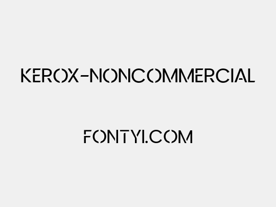 Kerox-NonCommercial