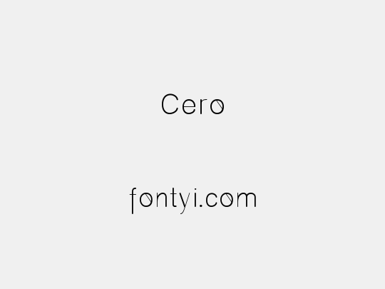 Cero