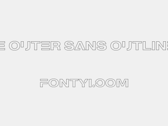 MADE Outer Sans Outline Alt