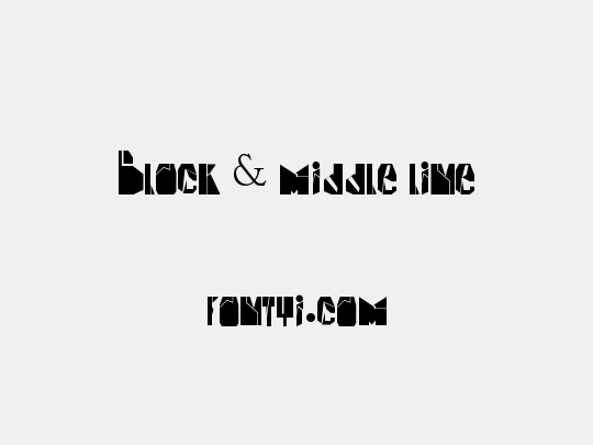 Block & middle line