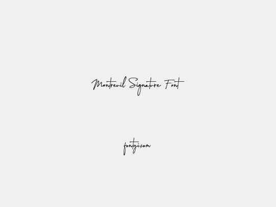 Montreuil Signature Font
