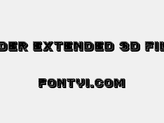 Blader Extended 3D Filled