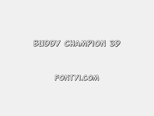 Buddy Champion 3D